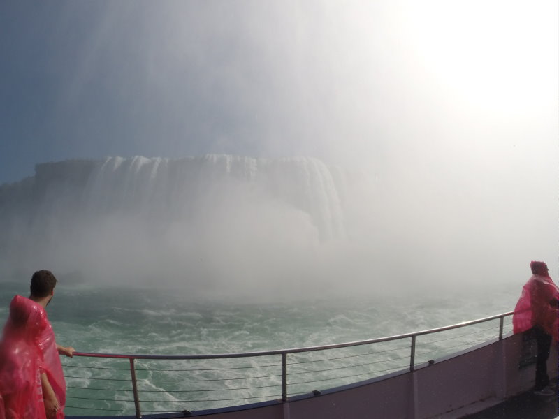 Into the maelstrom of the Horseshoe Falls